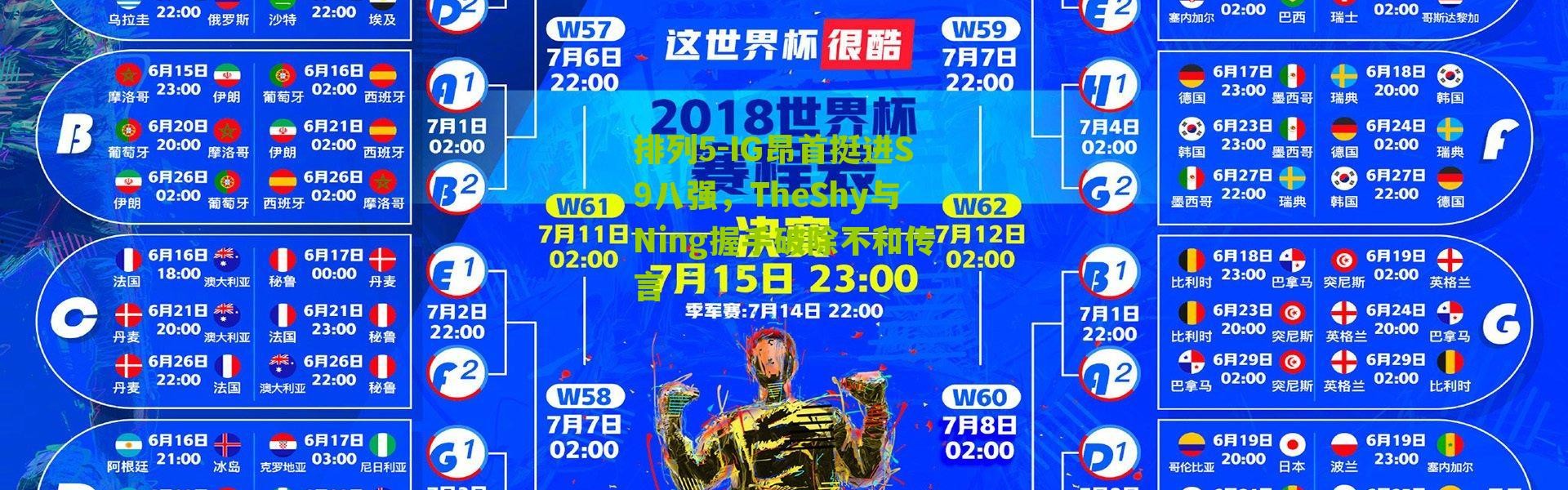 排列5-IG昂首挺进S9八强，TheShy与Ning握手破除不和传言